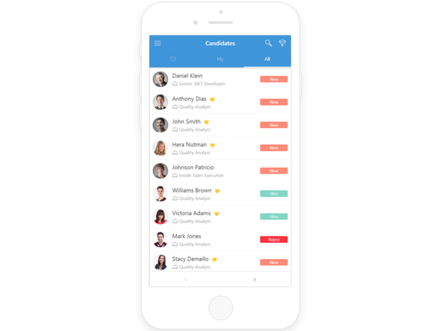 Mobile Recruiting - Entire Recruiting Data at your fingertips