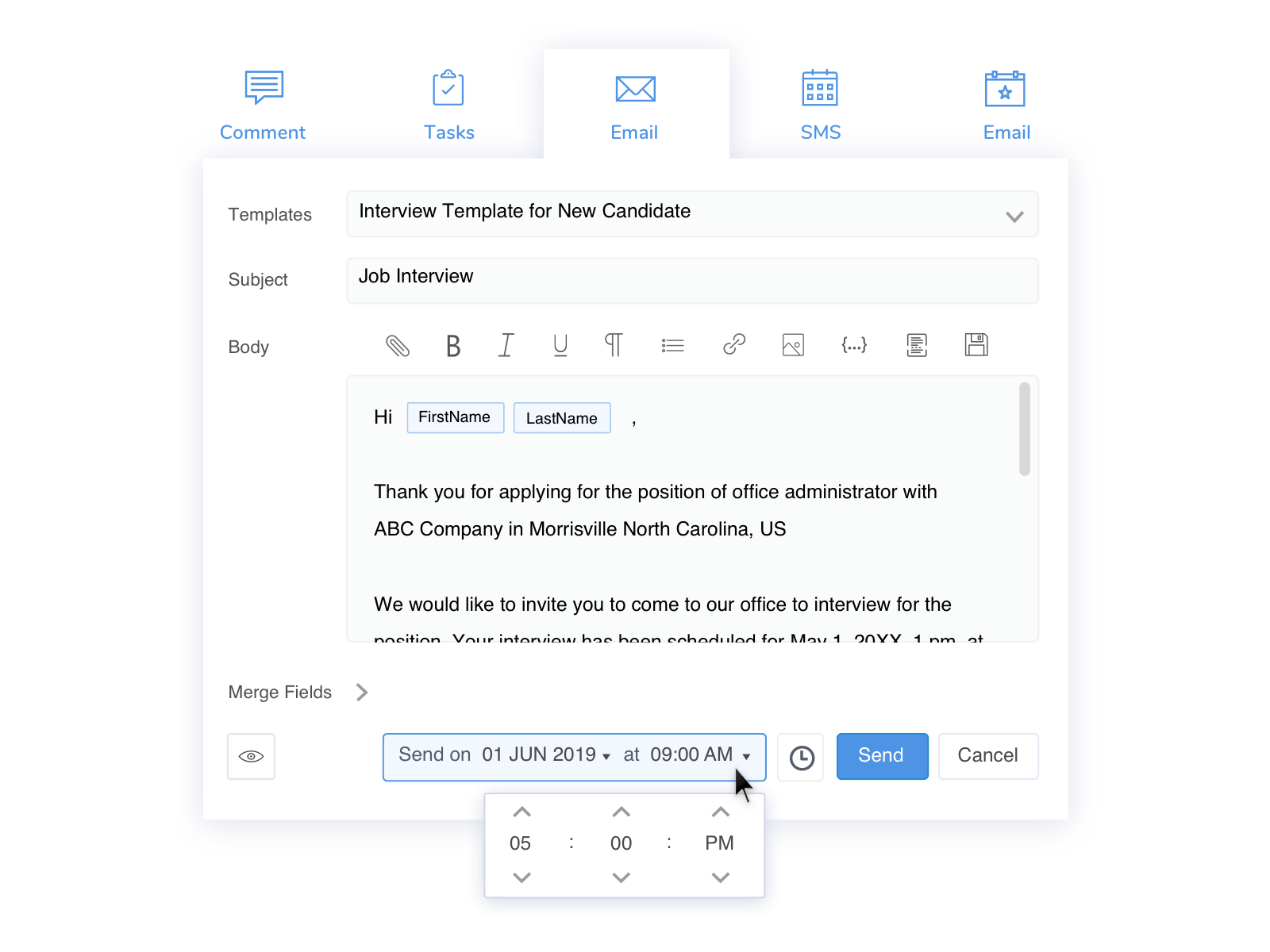 Seamless Candidate Communication