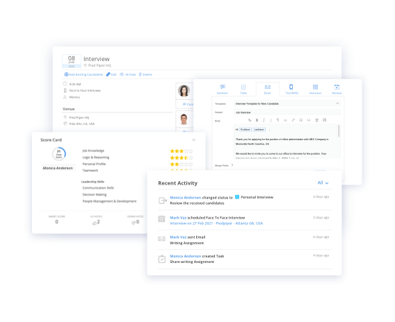 Track the entire recruiting process