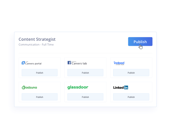 Post on 20+ job boards with a click Post on 20+ job boards with a click