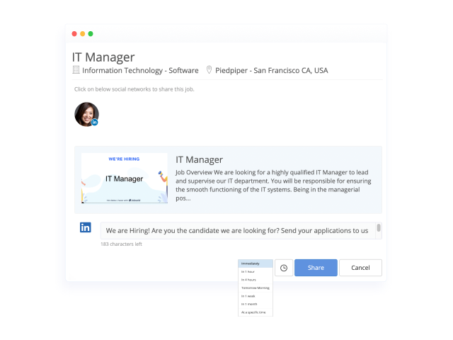 Create job posts that appeal to active job seekers Create job posts that appeal to active job seekers